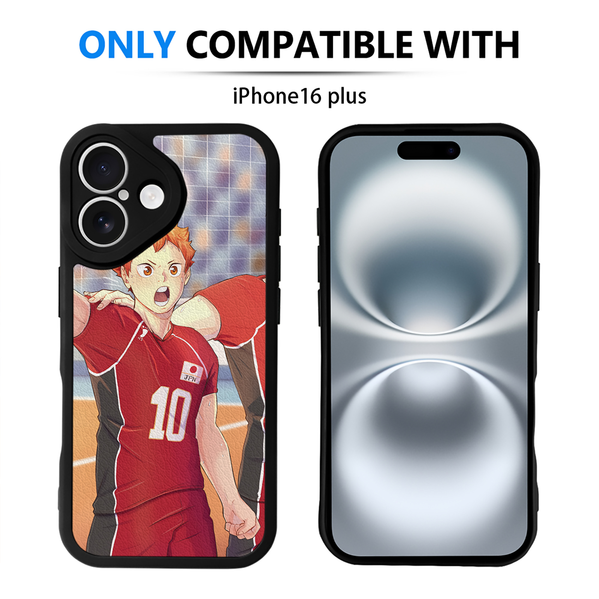 （画像用） ハイキュー!! Haikyu!! 【iPhone 16シリーズ対応】シリコンスマホケース（レザー調） 材質：シリコン